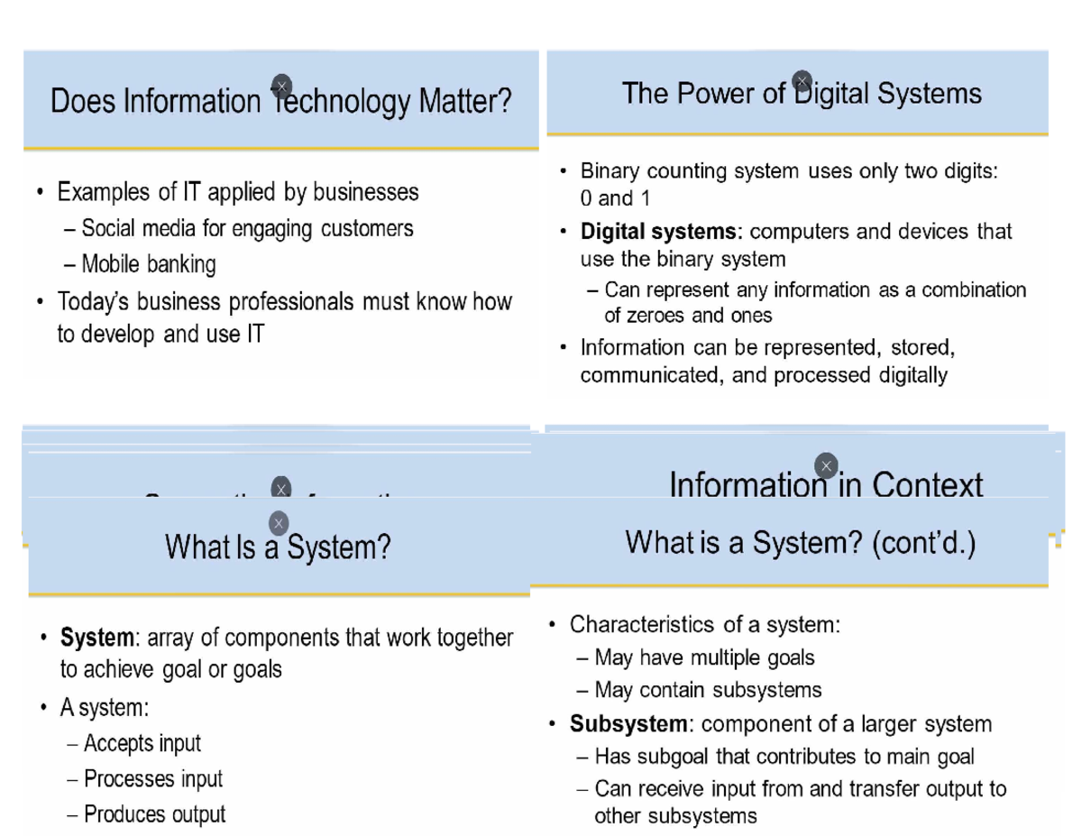 MIS Lesson 1 - Does Information Technology Matter? The Power of Digital ...
