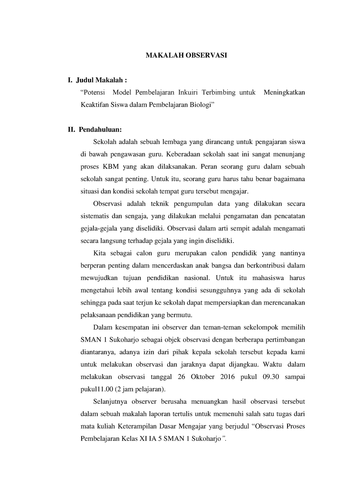 Potensi Model Pembelajaran Inkuiri Terbimbing Untuk Meningkatkan ...