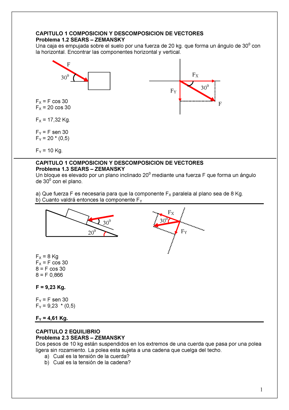 Pdf Problemas Resueltos Cap 2 Fisica Sears Zemansky - CAPITULO 1 ...