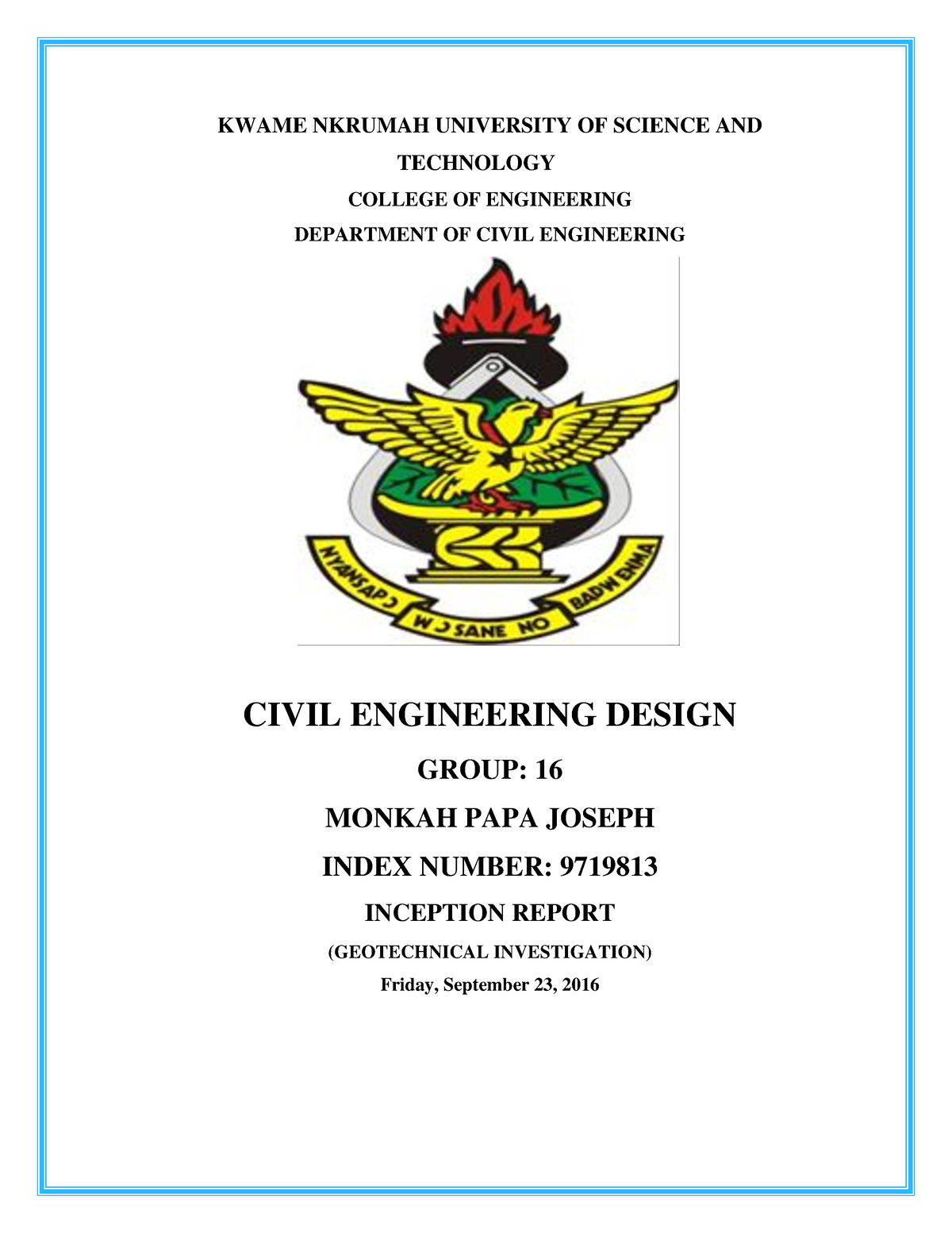 sample knust thesis