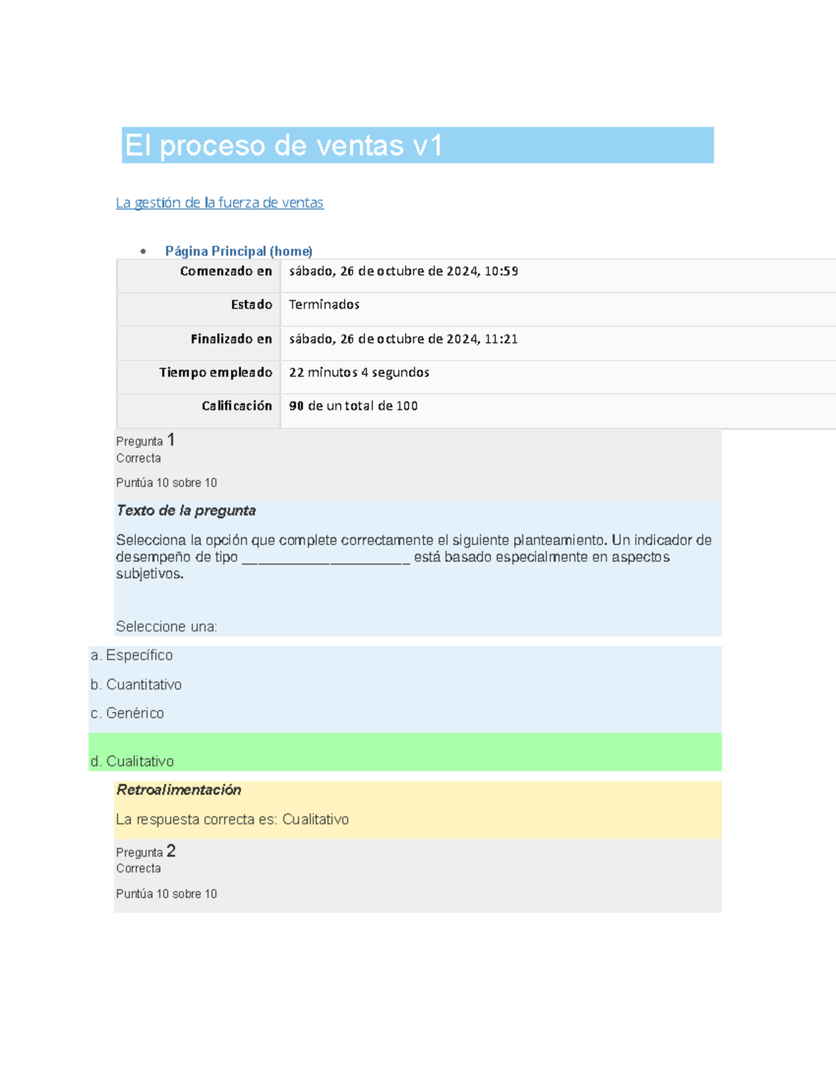 El proceso de ventas v1 - La gestión de la fuerza de ventas - El ...