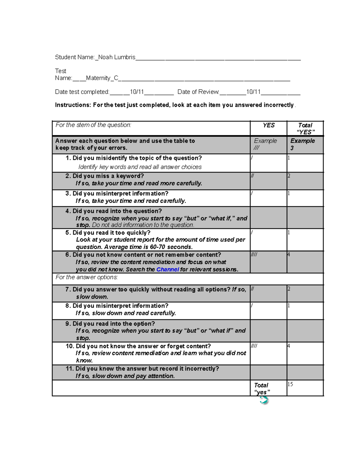 Kaplan Maternity C Remediation example Student NameNoah Studocu