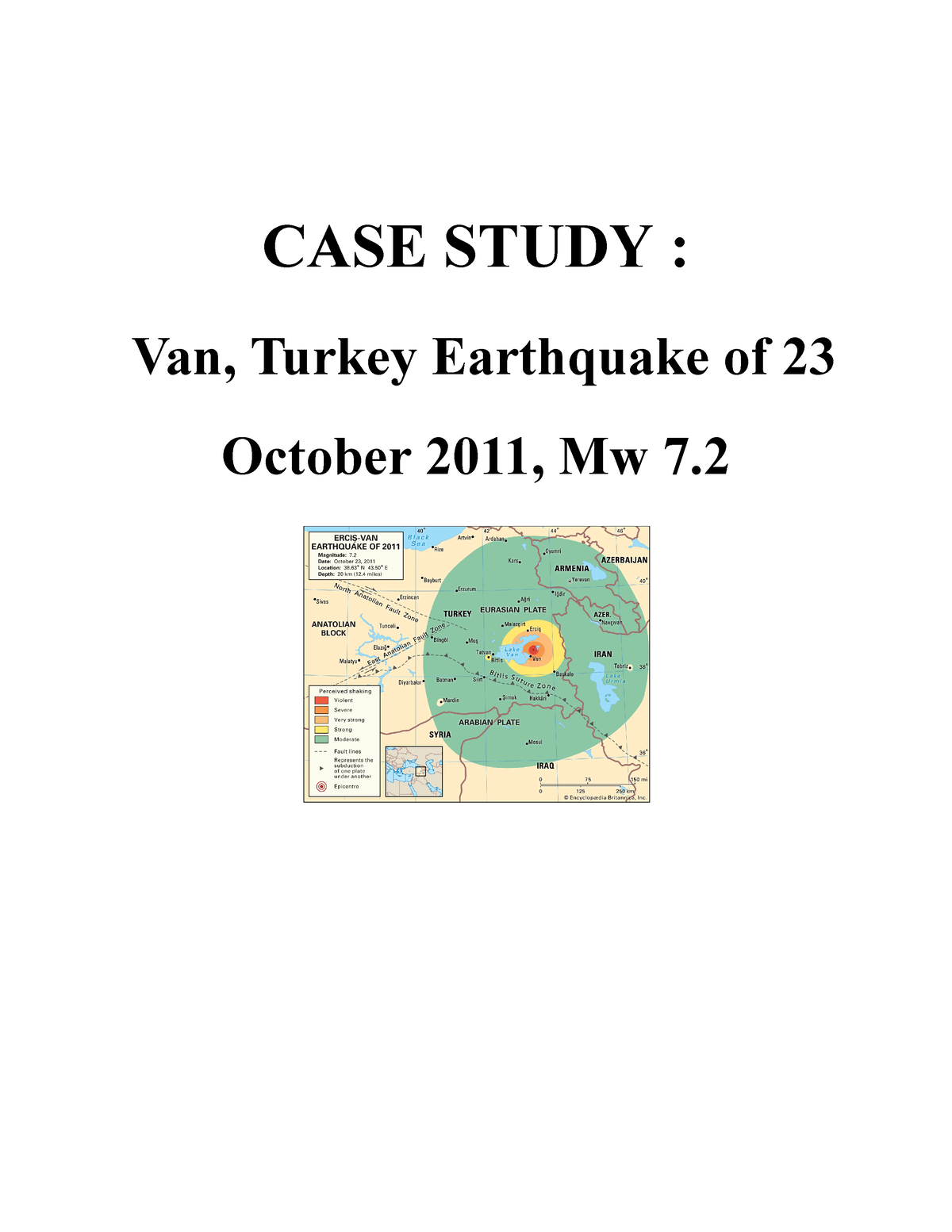 case study of turkey earthquake