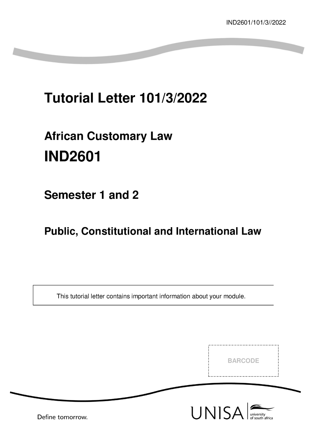 101-2022-ind2601-fur-ind2601-101-3-tutorial-letter-101-3-african