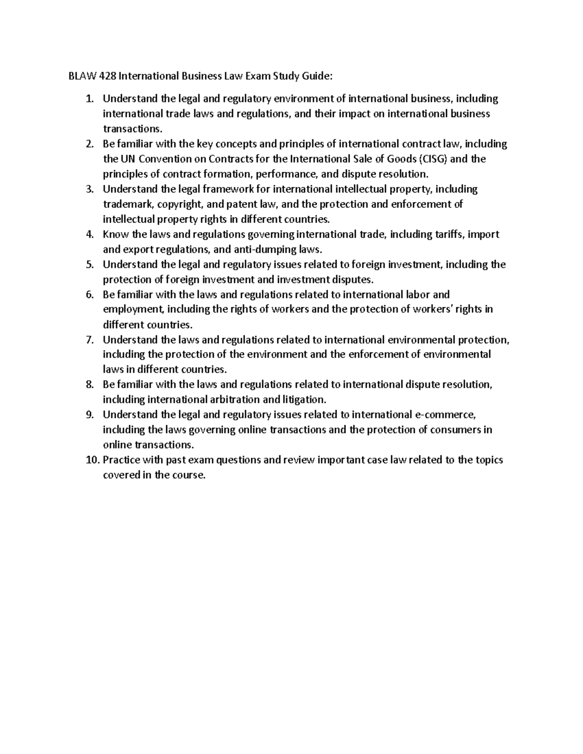 document-20-international-business-law-summary-blaw-428