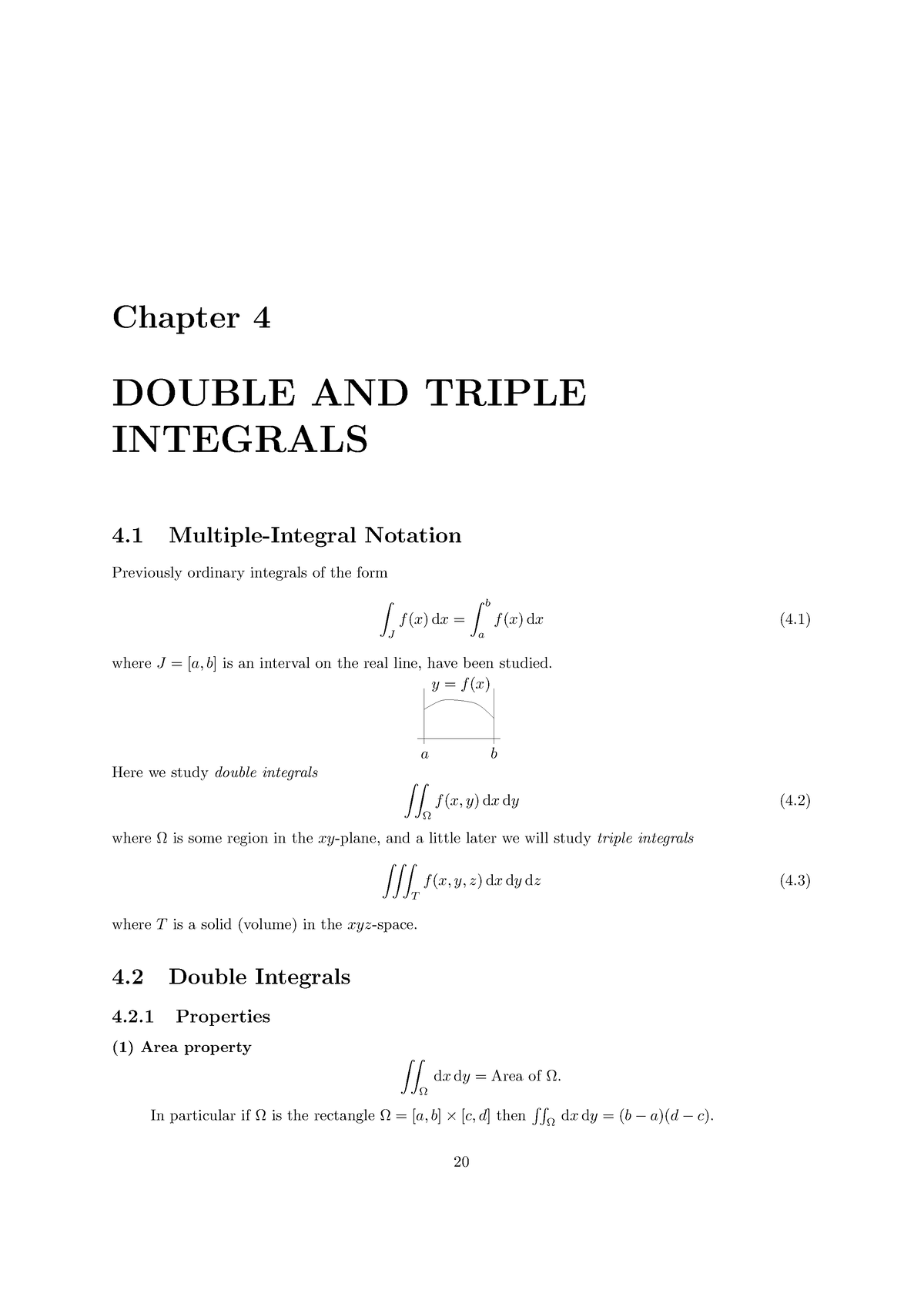 Chapter 4 - Chapter 4 DOUBLE AND TRIPLE INTEGRALS 4 Multiple-Integral ...