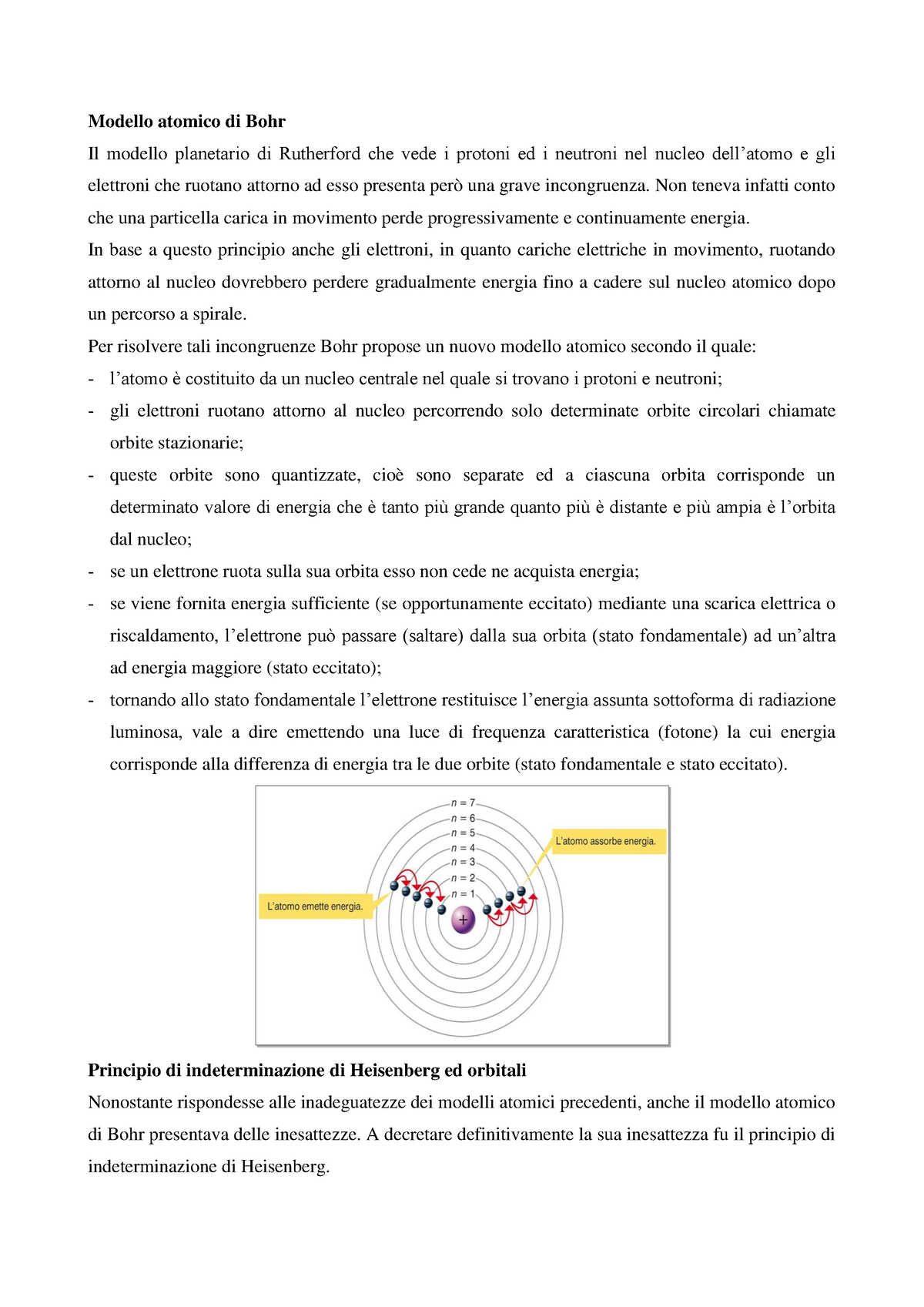 modello Bohr al fluoro