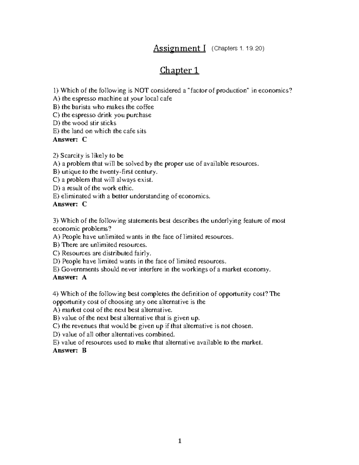 answers to assignment (id 1)