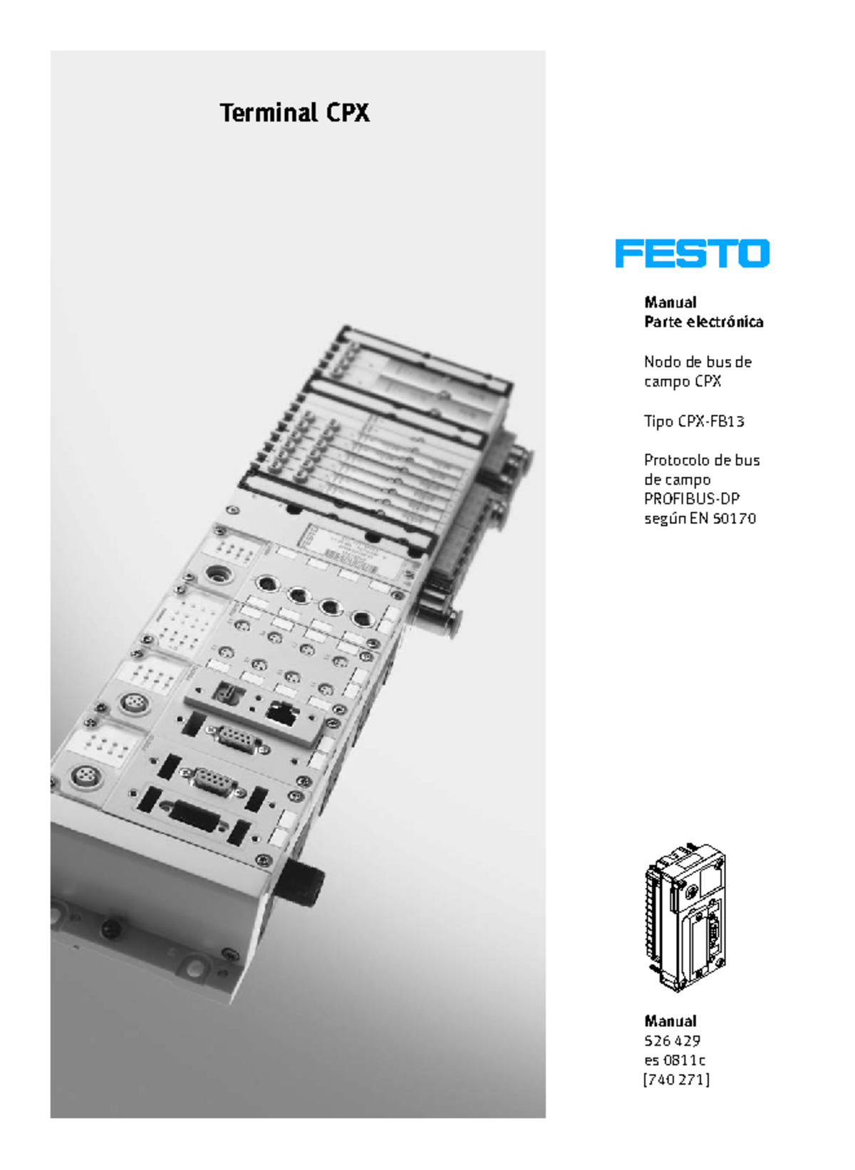CPX-FB13 2008-11c 526429 e1 - Manual Parte electrónica Nodo de bus de ...