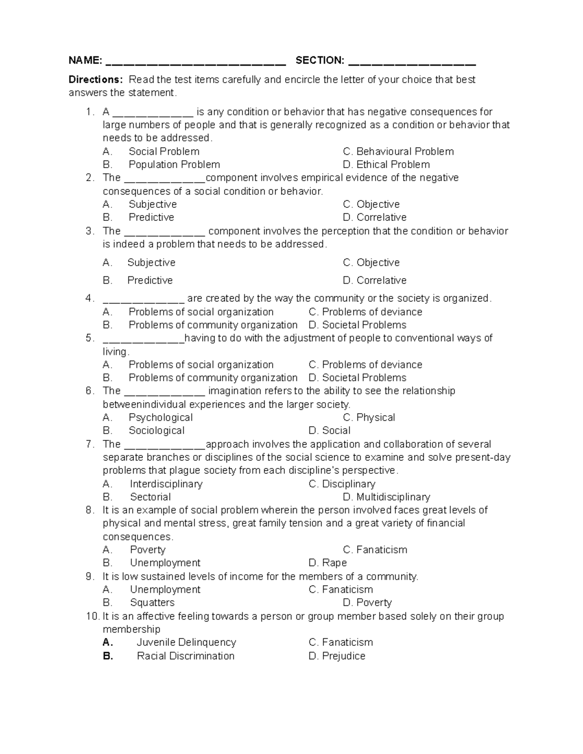 Assessment Diss - Student - Name 