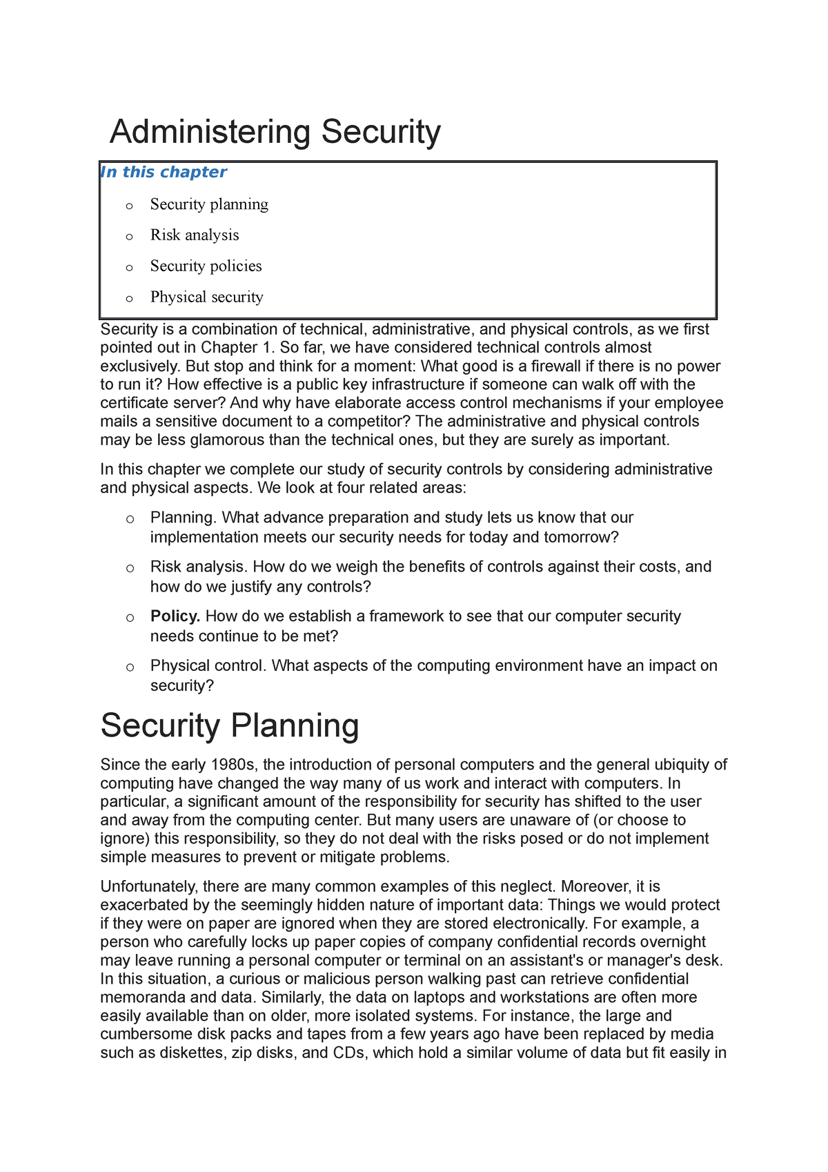 types of security assignment