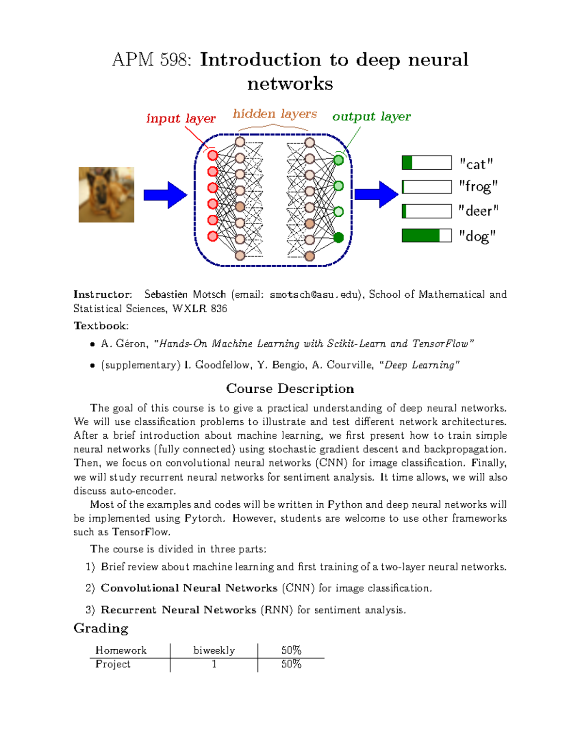 Apm-598-deep learning motsch - APM 598: Introduction to deep neural ...