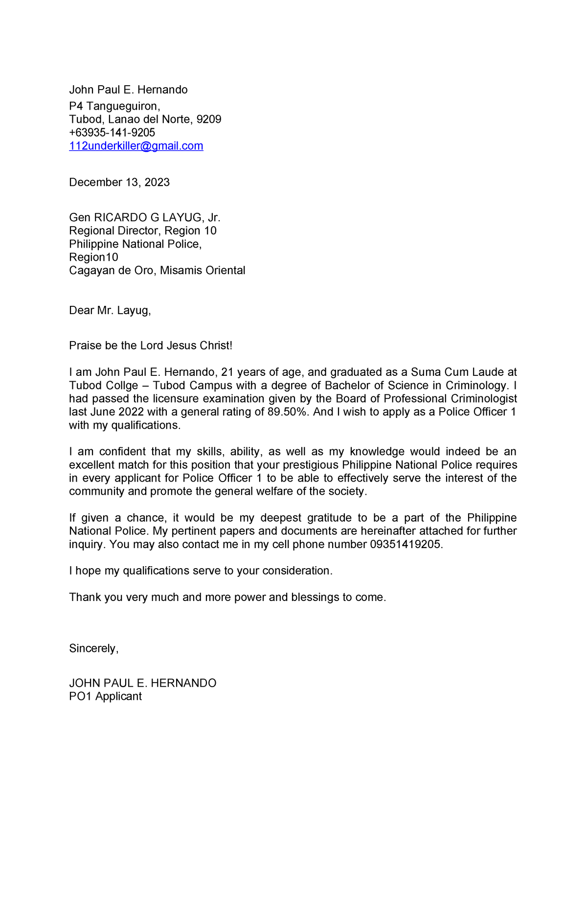 Application-letter-for-fo1-bfpdocx - John Paul E. Hernando P4 ...