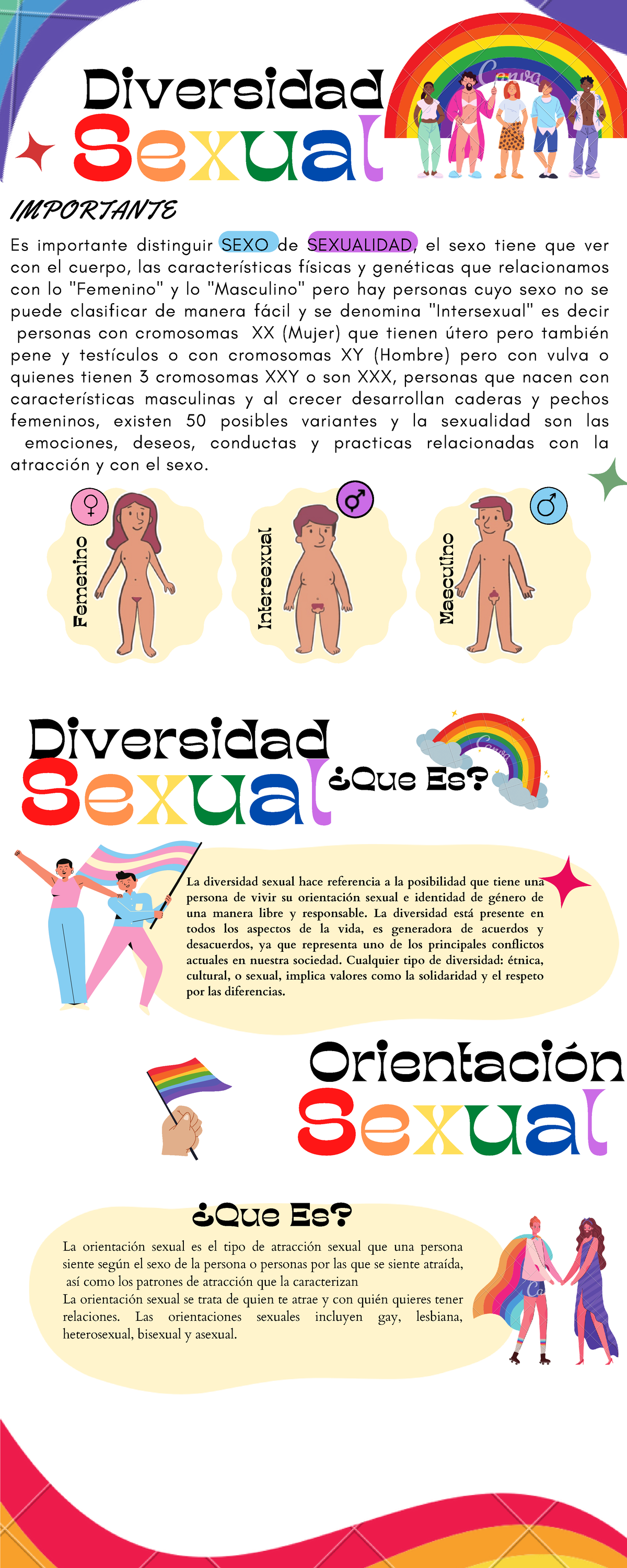 Infografía Atención La Diversidad Sexual Hace Referencia A La Posibilidad Que Tiene Una 0377