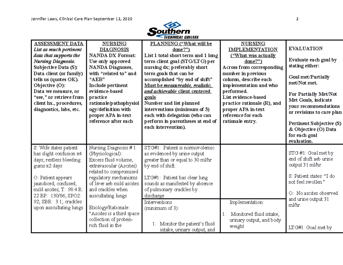 care-plan-clinical-finished-assessment-data-list-as-much-pertinent