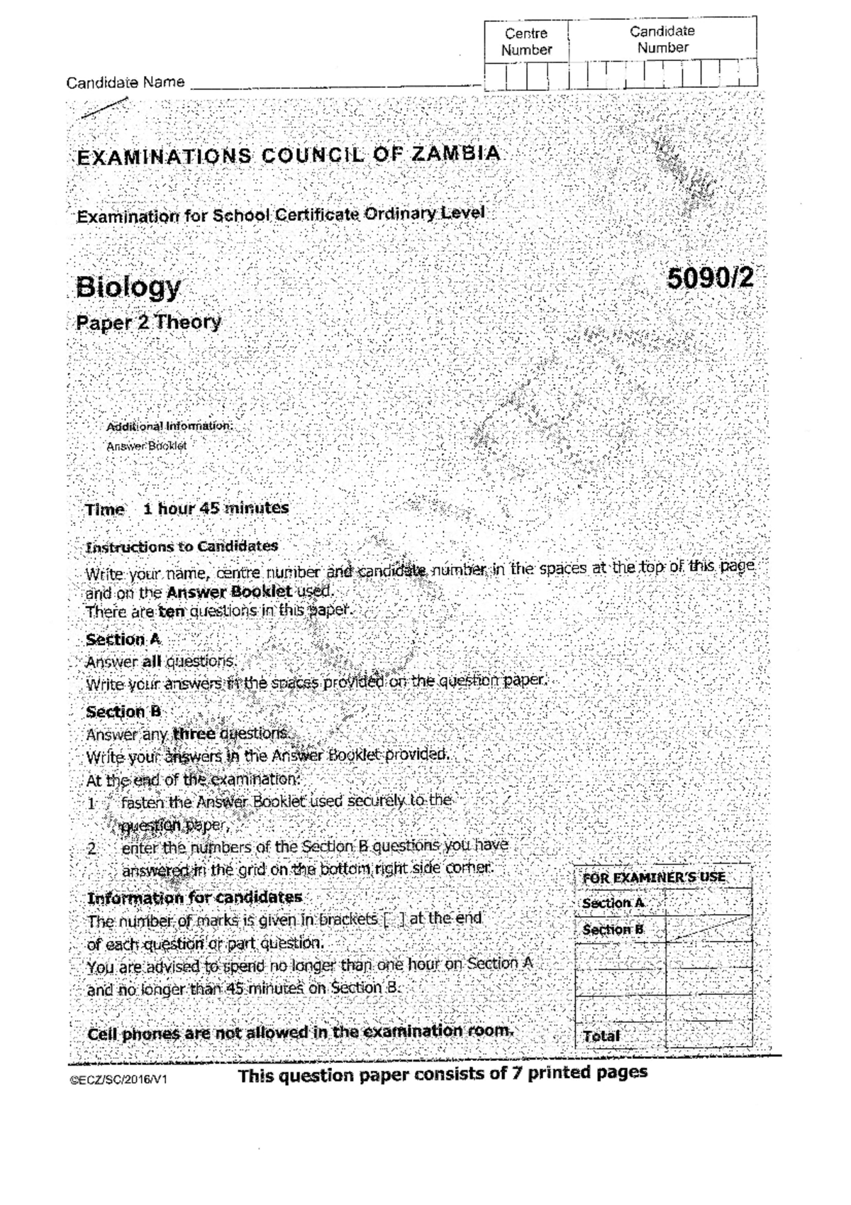 G12 biology p2 2016 specimen legal process Studocu