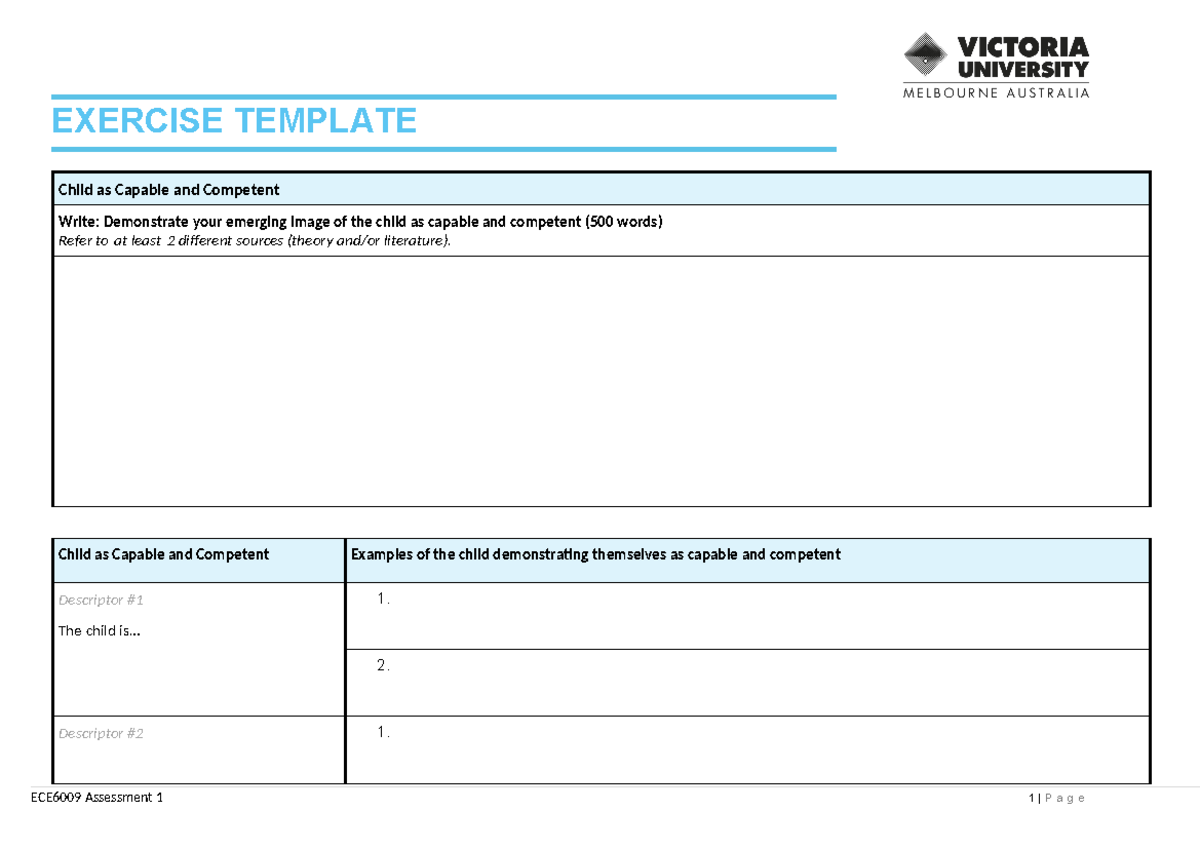 ECE6009 Assessment 1 Exercise Template - ECE6009 - EXERCISE TEMPLATE ...