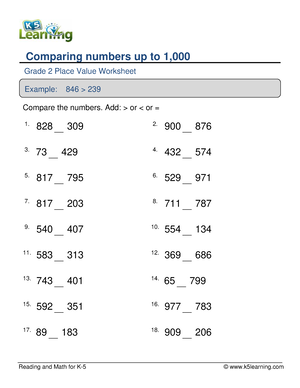 Order 2 - good - Reading and Math for K-5 © k5learning Ordering numbers ...