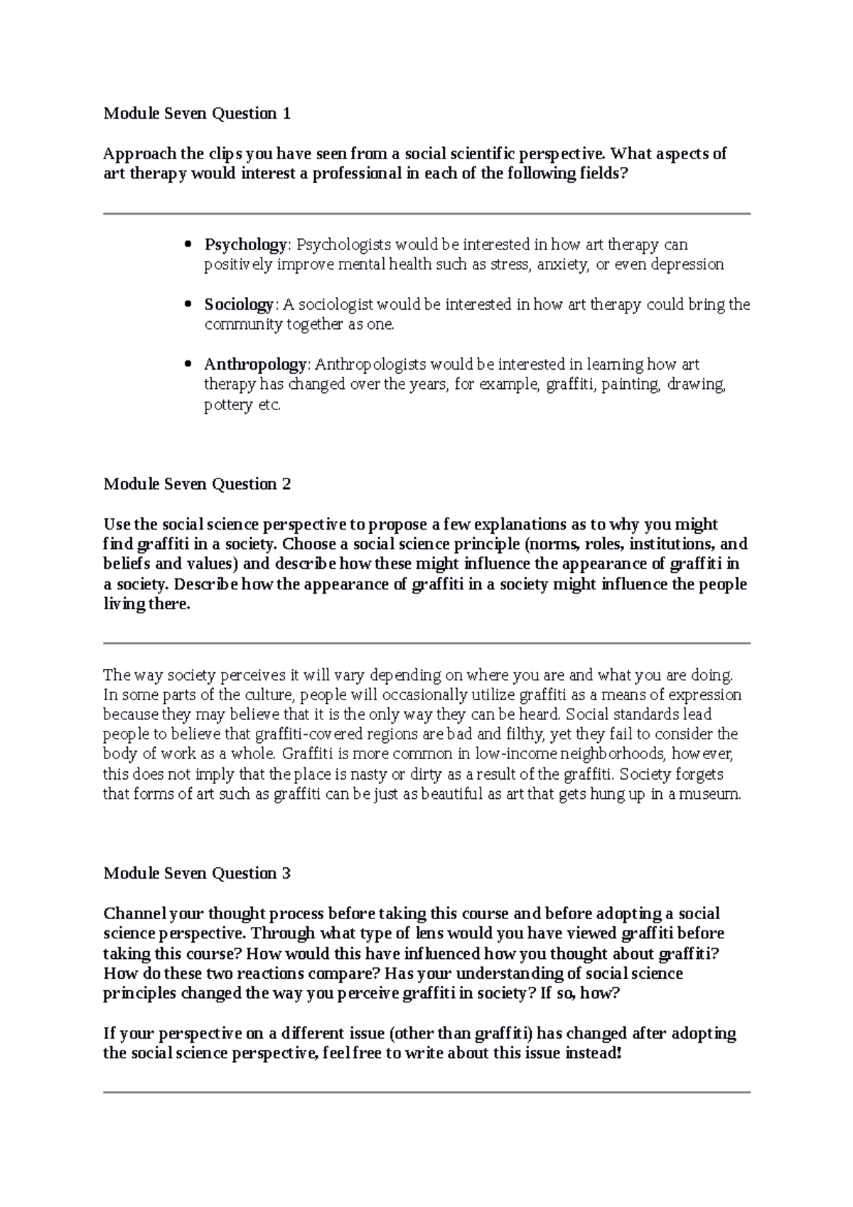 Mersadese La Fond SCS 200 Applied Social Sciences - Module Seven ...