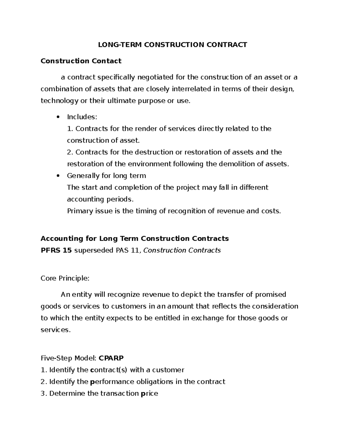 Longterm Construction Contracts - Financial Accounting And Reporting 