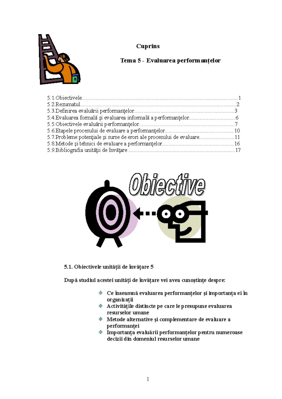 Tema 5 - Evaluarea Performantelor - Cuprins Tema 5 - Evaluarea ...