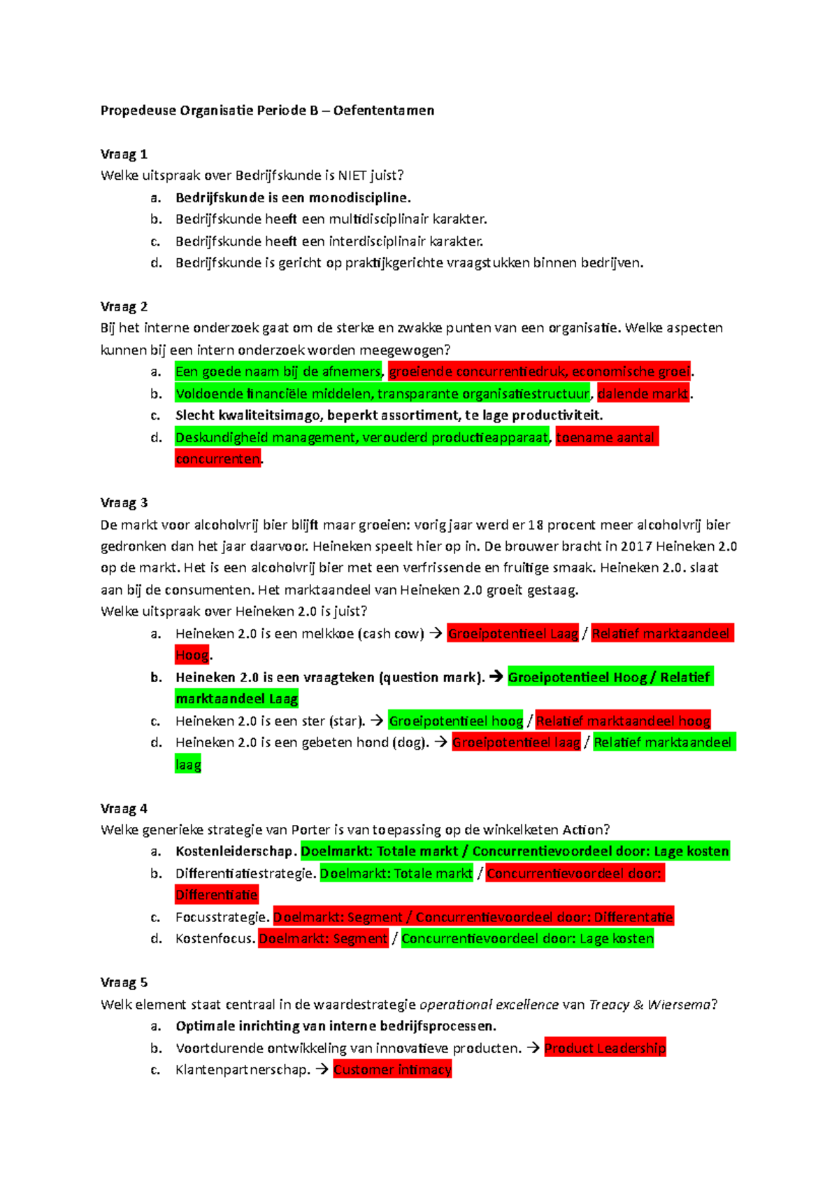 ANTW Oefententamen ORIN - Propedeuse Organisatie Periode B ...