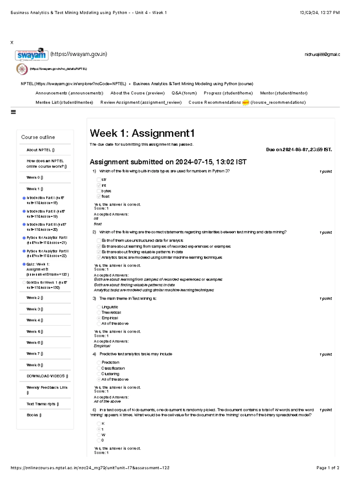 Assignment 7 - ASSIGNEMTN - Business Analytics & Text Mining Modeling ...