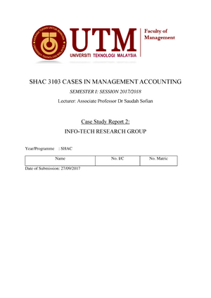 Case 2 G6 Management Accounting Shac 1113 Utm Studocu