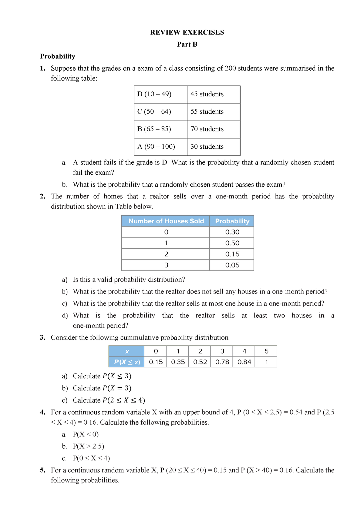 Reviews Part B - Rrrrrrrrrrrrrrrrrrrr - REVIEW EXERCISES Part B ...