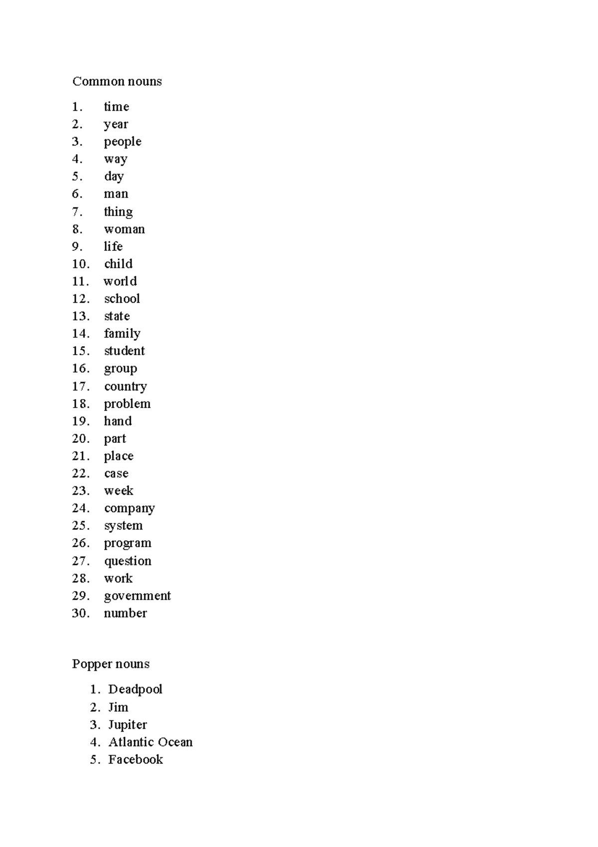Documento 3 - Common nouns time year people way day man thing woman ...