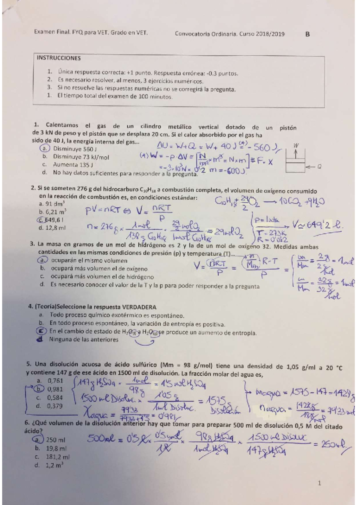 Examen Junio 2019, preguntas y respuestas - StuDocu