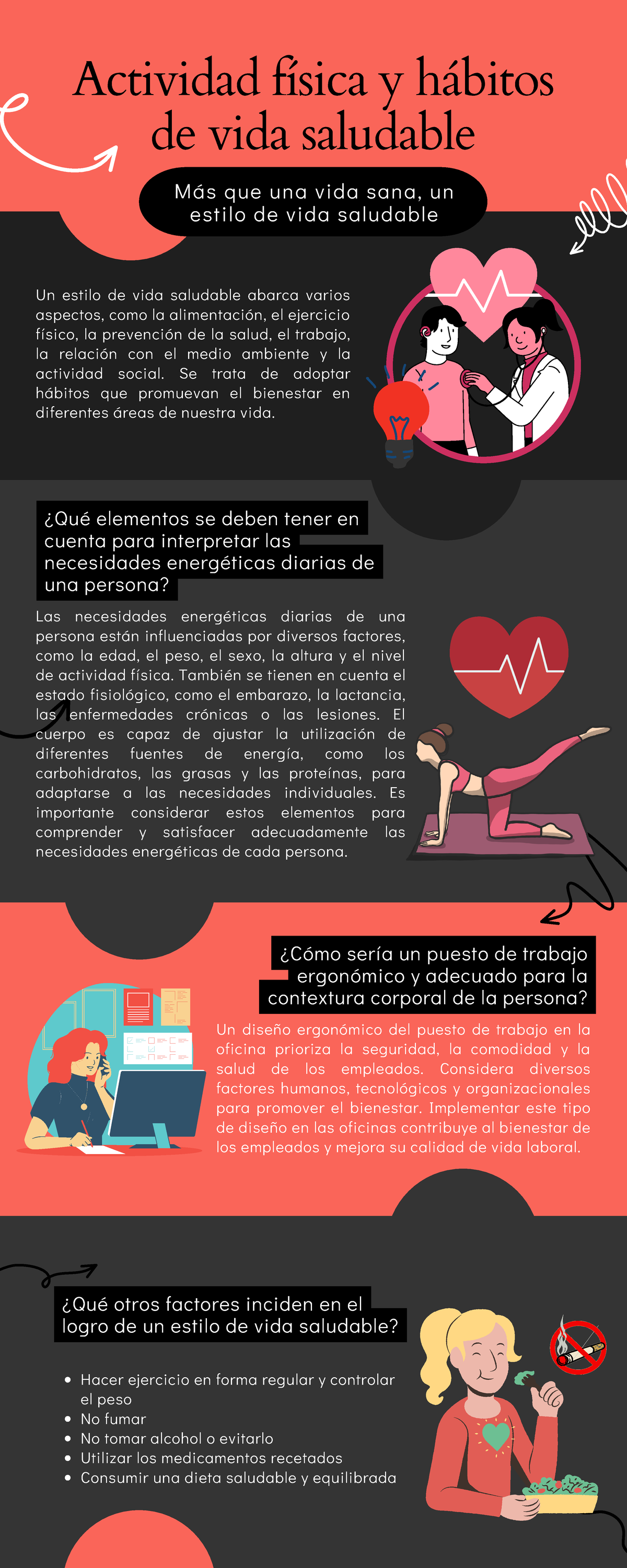 Infografía Actividad Fisica Y Habitos De Vida Saludable Más Que Una Vida Sana Un Estilo De 7522