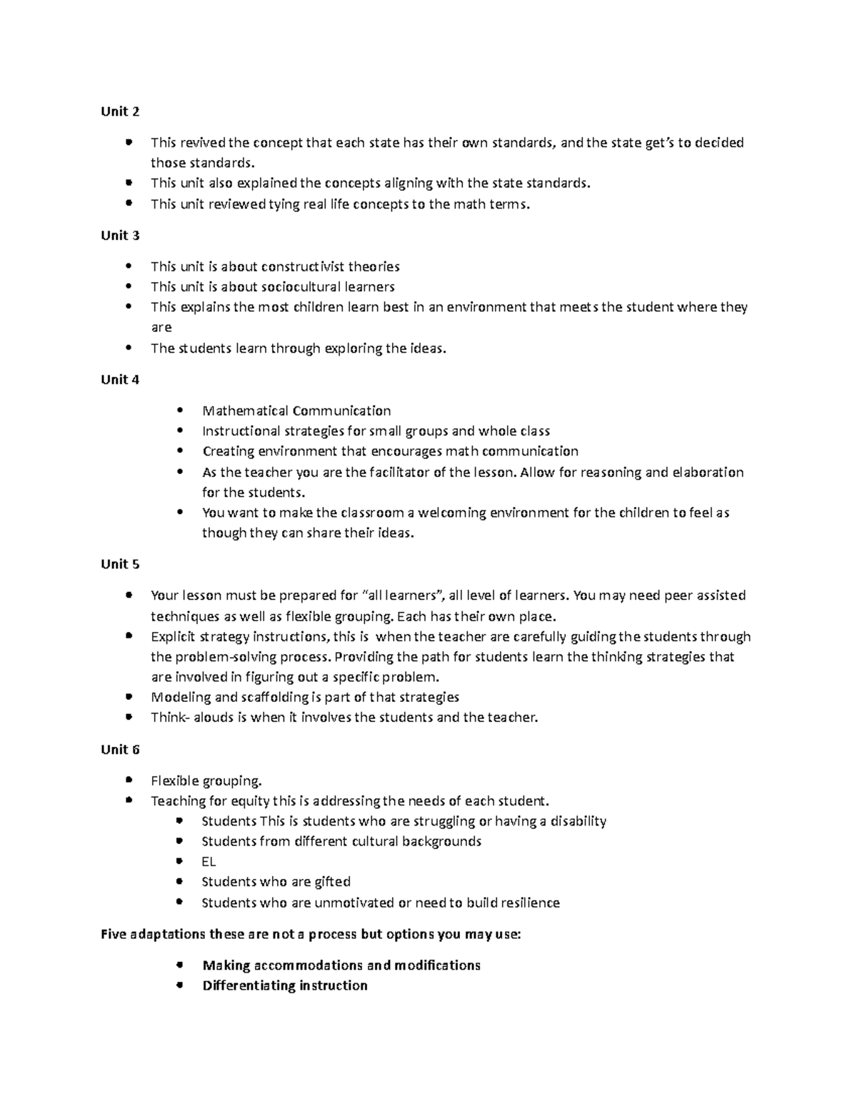 Elementary Math Methods - C109 - WGU - Studocu