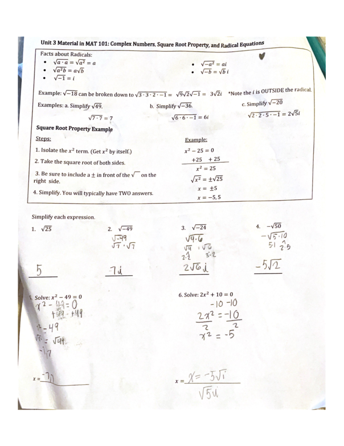 complex-numbers-square-root-property-and-radical-equations-mat-101