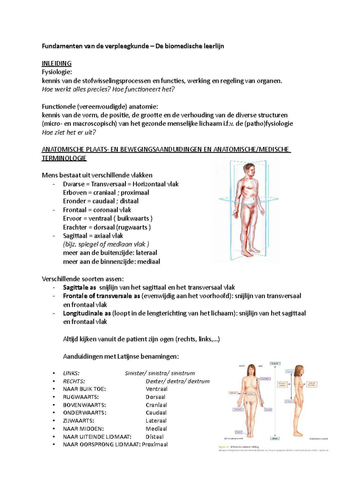 Inleiding Biomedische - Biomedische Wetenschappen - UCLL - Studocu