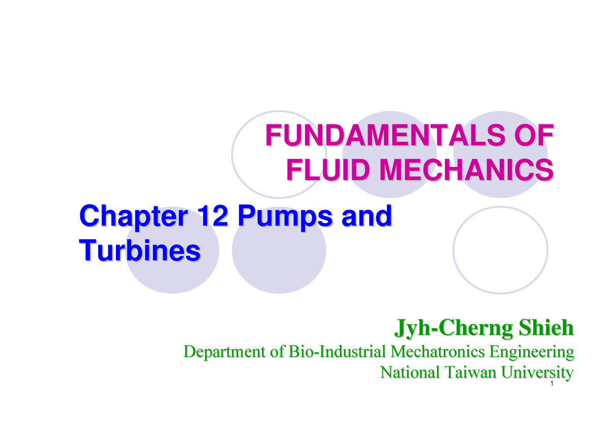 Turbomachinery - COURSES ON TURBOMACHINES - FUNDAMENTALS OF ...