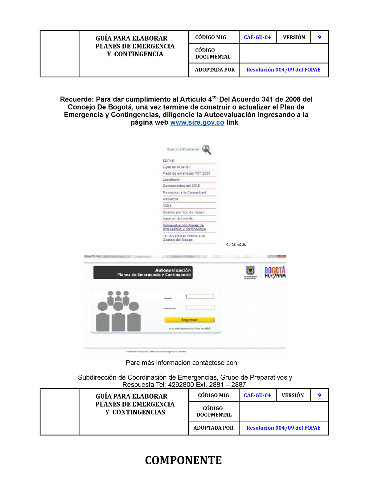 1. Anexo 3- GUIA Planes Emergencia Y Contingencias - GUÍA PARA ELABORAR ...