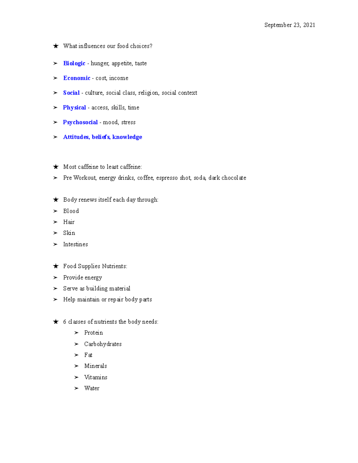 Speaking of Nutrition NUT 10 UC Davis September 23, 2021 ★ What