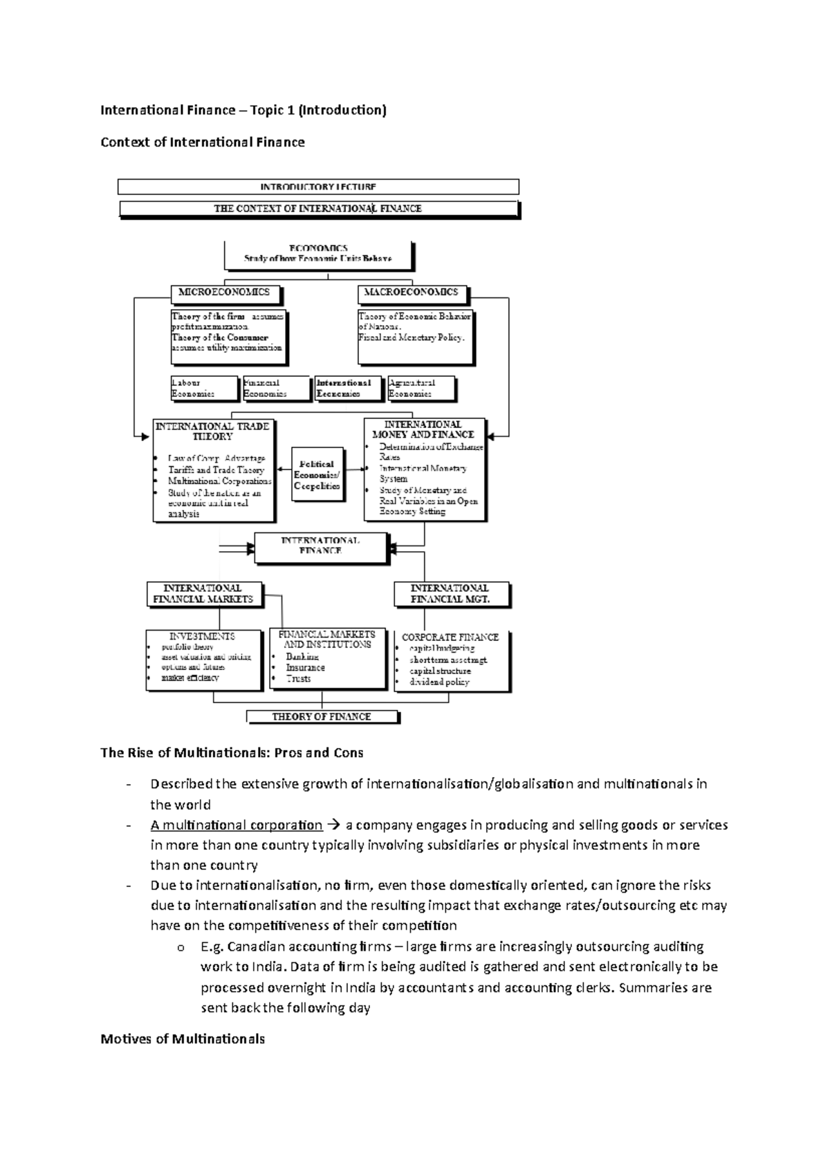 Topic 1 - Introduction To International Financial Management ...