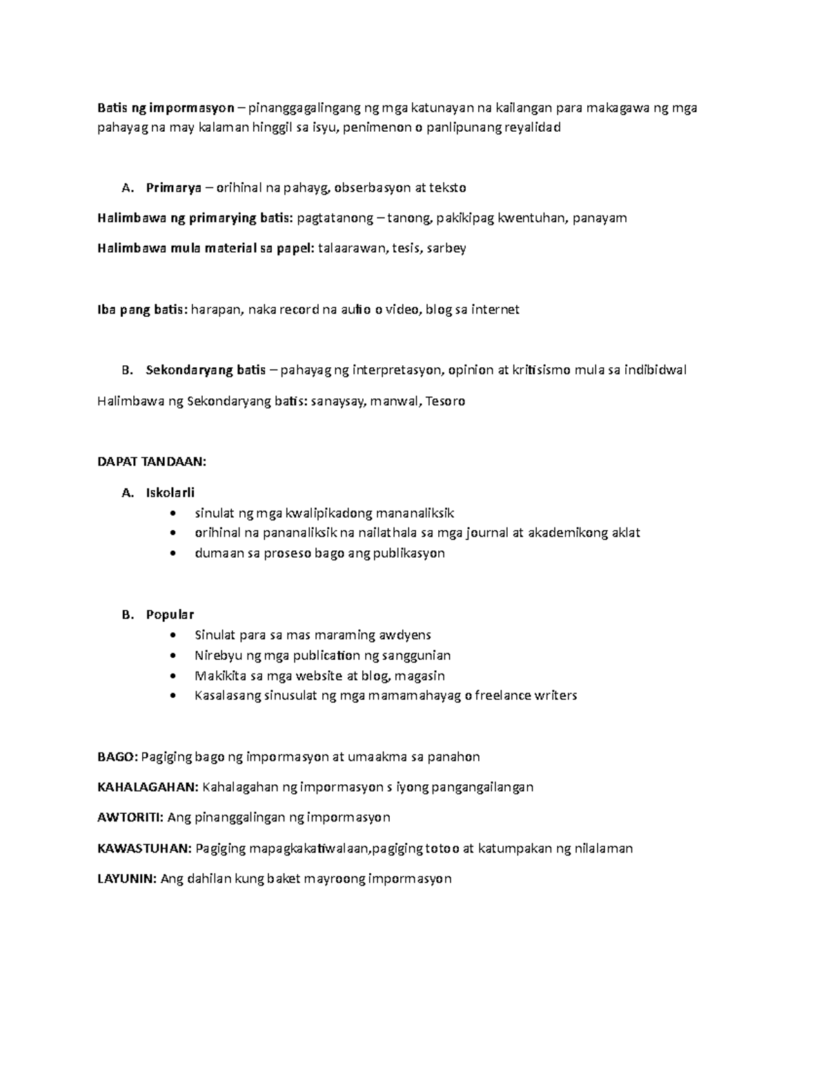 Disifil Reviewer - asdfghj - Batis ng impormasyon – pinanggagalingang ...