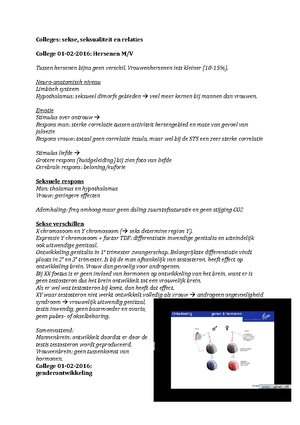 Sekse, Seksualiteit En Relatie Week 1 - Sekse, Seksuliteit En Relatie ...