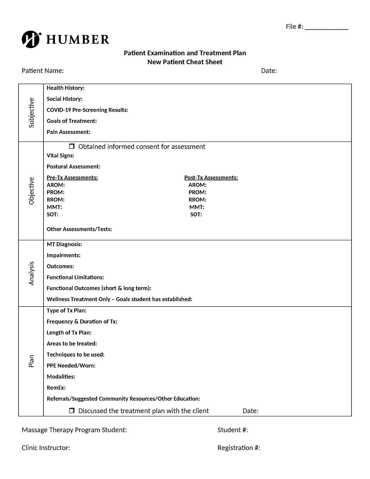 Soap Note Cheat Sheet File Patient Examination And Treatment Plan New Patient 8122