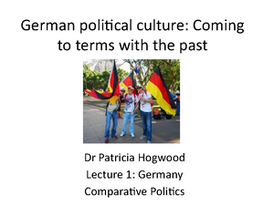 UK - 1 - Lecture note Week 10 - COMPARATIVE POLITICS Lecture 1 ...
