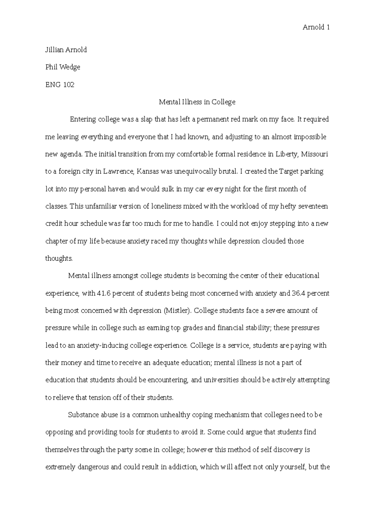 Iamjdawga 1 - Last essay in eng 102, wrote from personal experience and ...