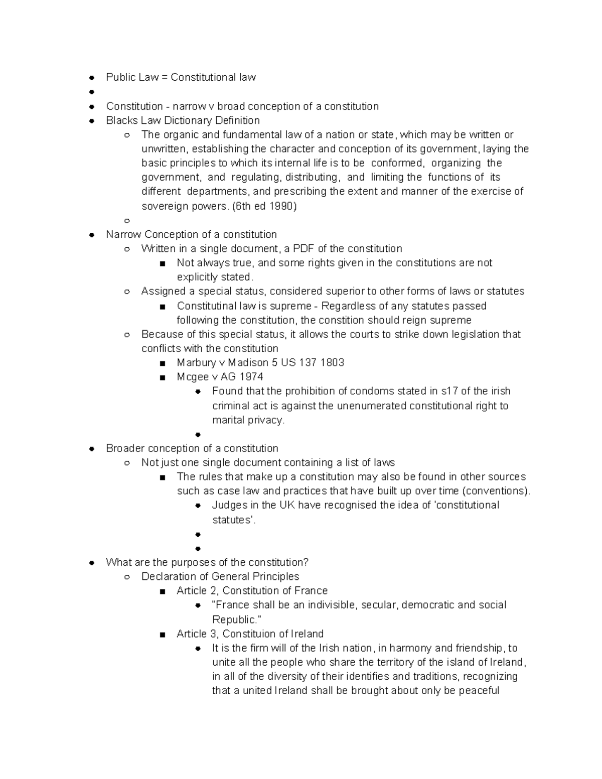 Public law - Nature of the UK constitution - Public Law ...
