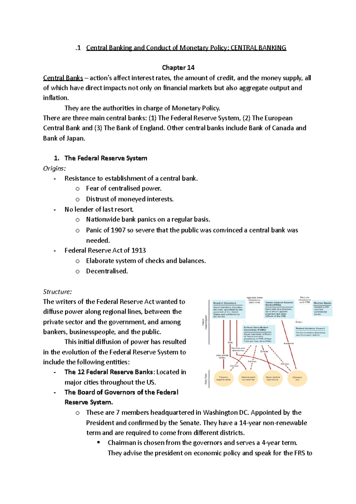 Central Banking 3 - 1 Central Banking and Conduct of Monetary Policy ...