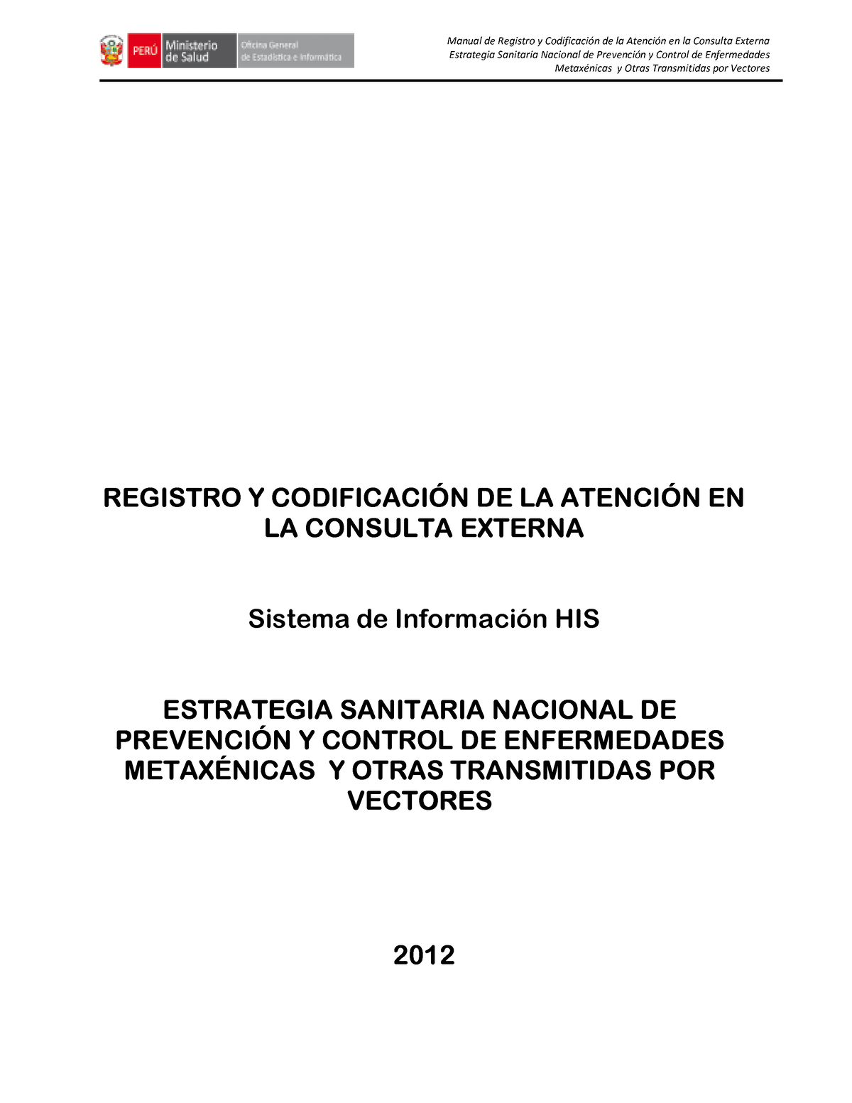 Estrategia Sanitaria Nacional DE Prevenci N Y Control DE E Nfermedades