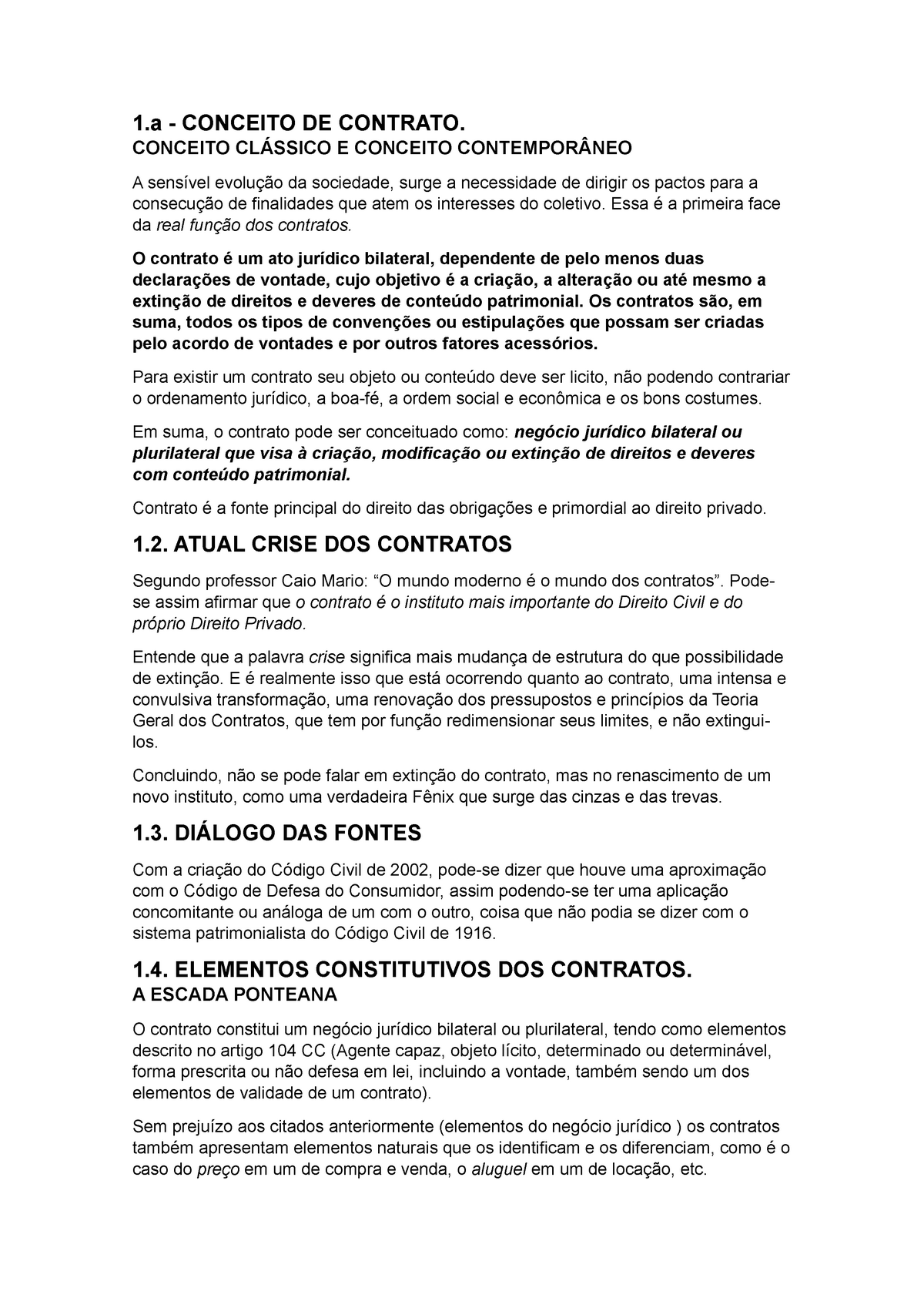 Resumo Introdução Contratos 1 Conceito De Contrato Conceito E Conceito A Da Sociedade Surge 1186