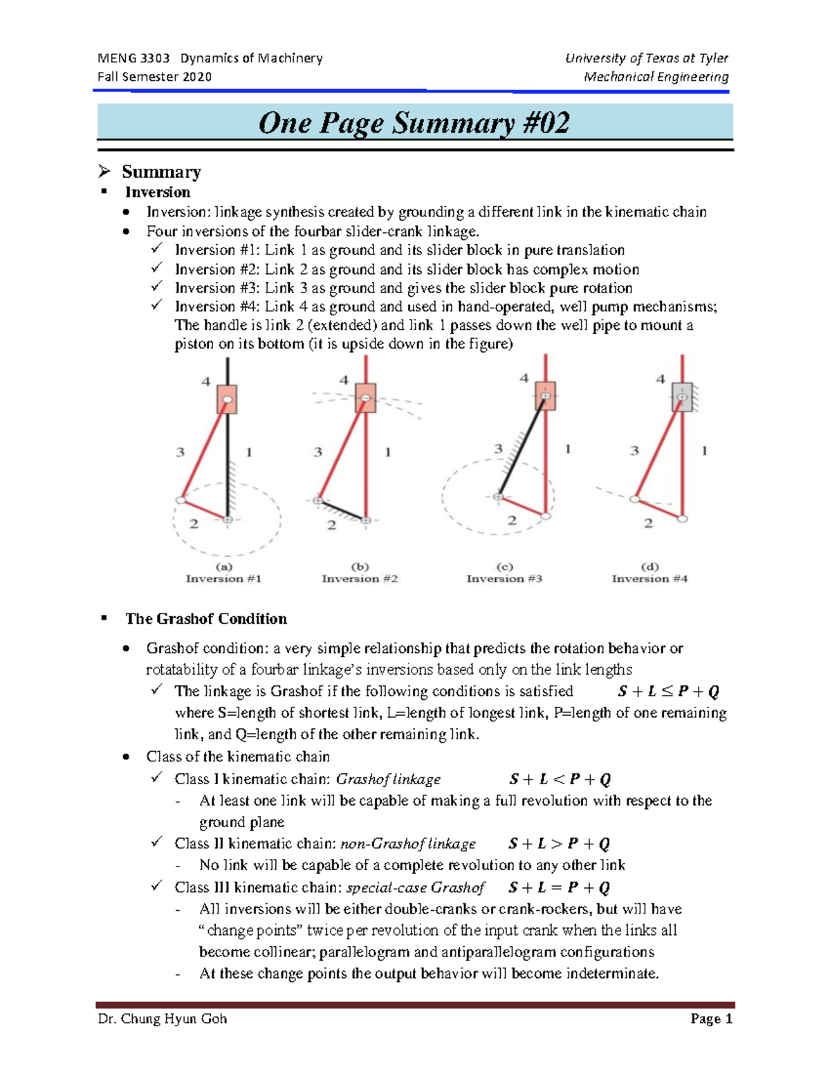 One Page Summary-2 - Please give as much additional information as ...