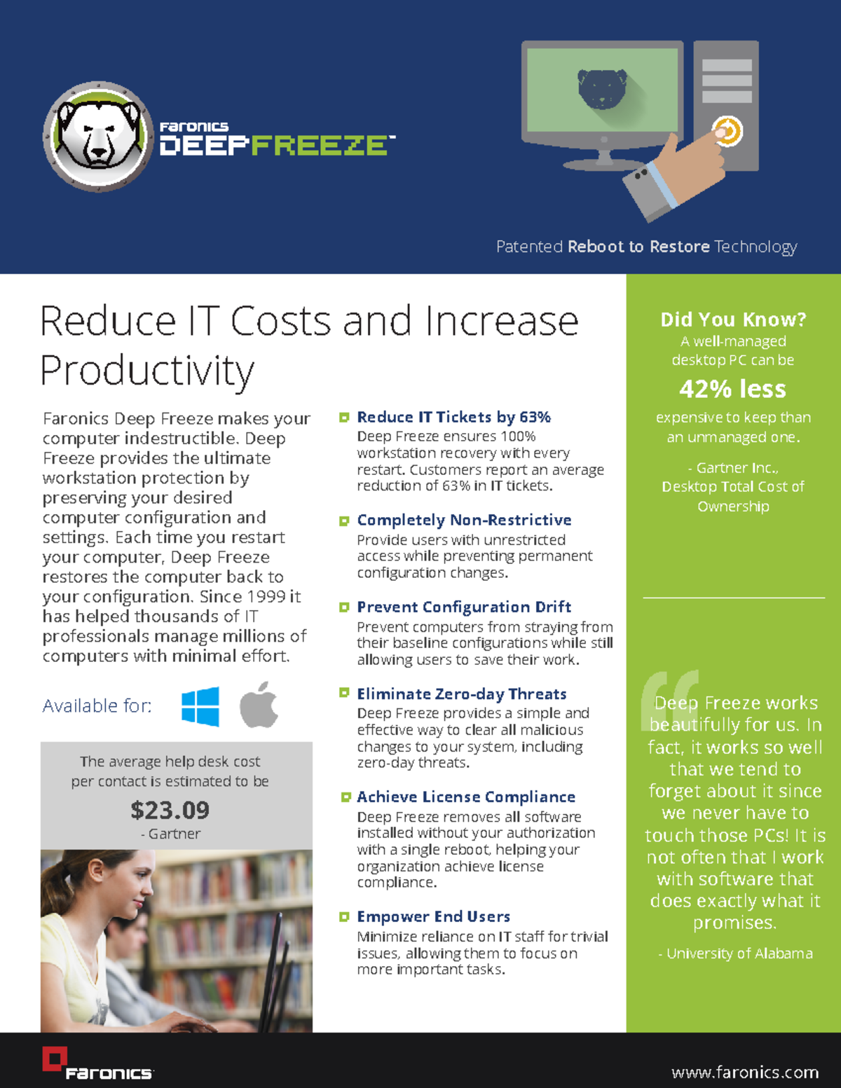 cost of deep freeze software